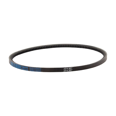 D&D XPA967 Cogged, Metric V-Belt, 967mm Outside Length, 13 mm Top Width, 10 mm Thickness, 1 Ribs XPA967